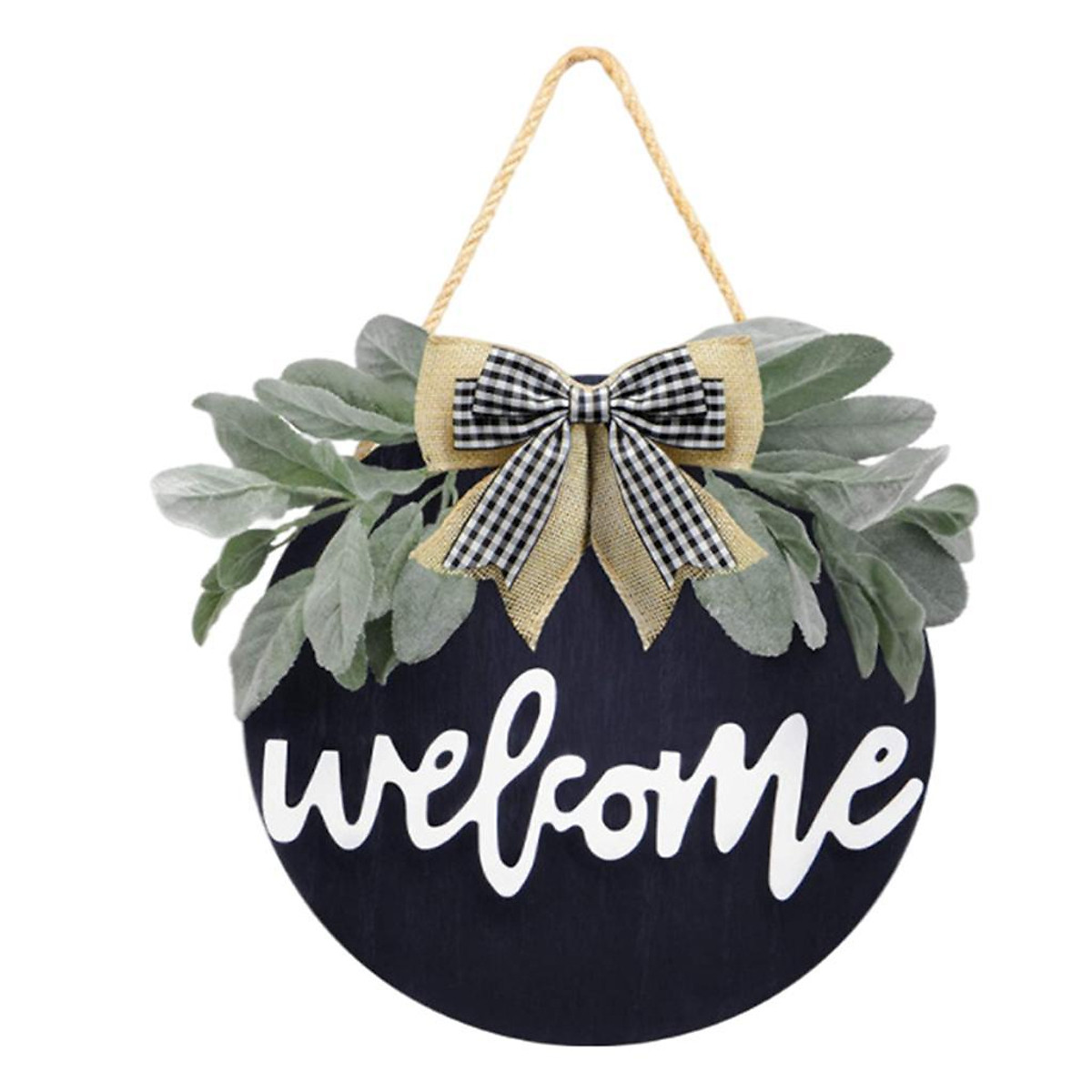 Welcome Sign Wreath Artificial Ornaments for Housewarming Gift ...