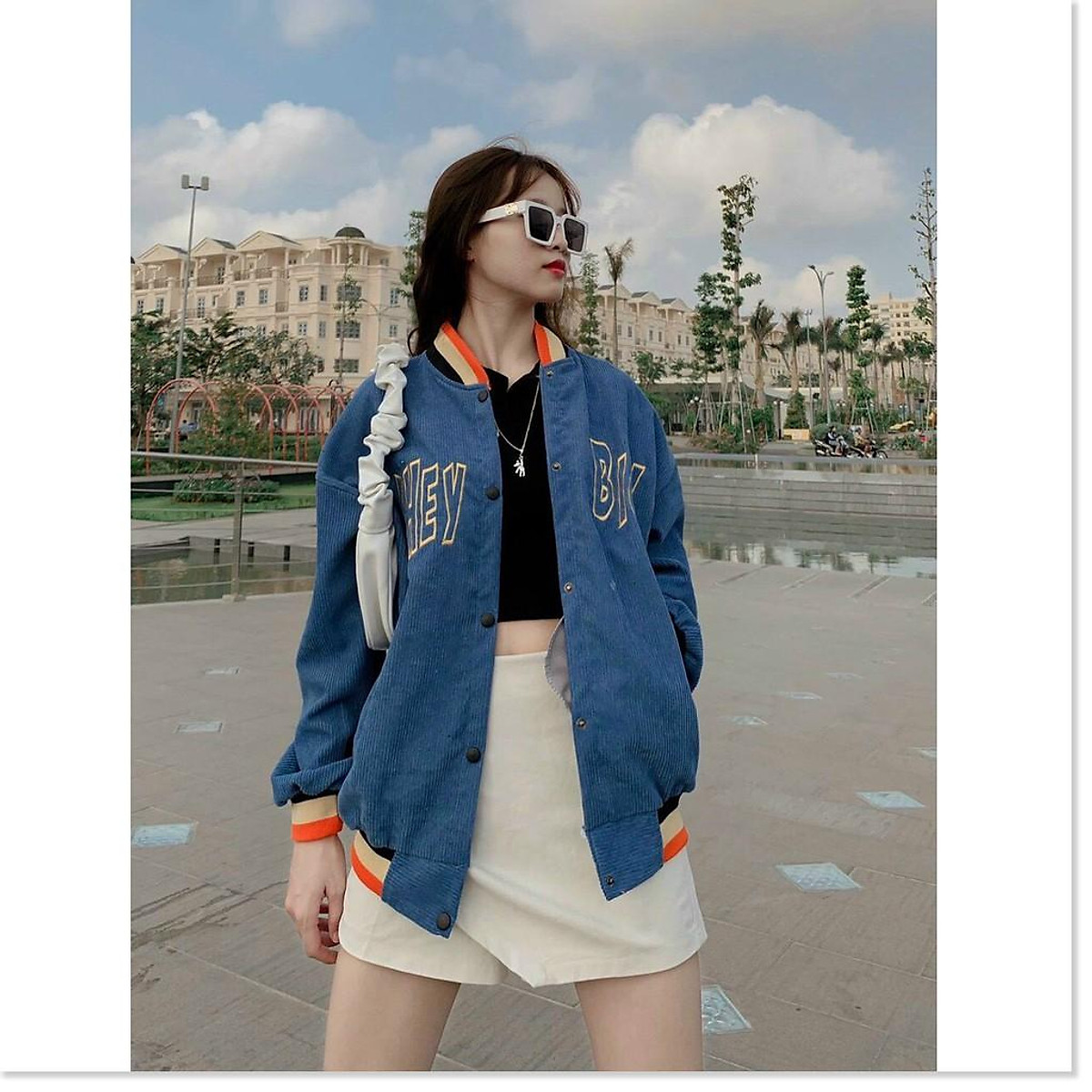 Áo Khoác Bomber , Áo Khoác Nhung Bomber Nữ Cực Đẹp Siêu Xinh Phong Cách Hàn  Quốc Thời Trang Lano Store
