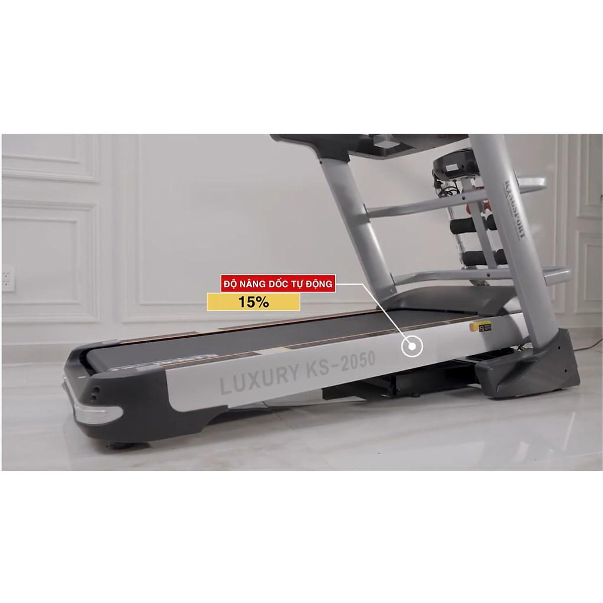 CHỈ GIAO MIỀN NAM I Máy chạy bộ tại nhà KingSport Luxury KS-2050 Đa Năng Có Chức Nâng Dốc Tự Động, Kèm Theo Đai Massage Và Thanh Gập Bụng