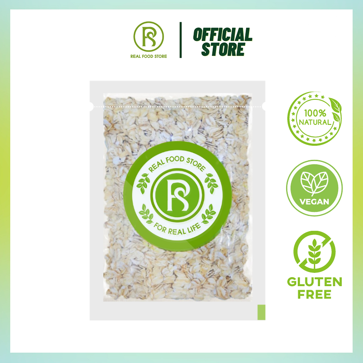 Yến Mạch cán Dẹt REAL FOOD STORE nhập khẩu Canada - Nhiều lựa chọn