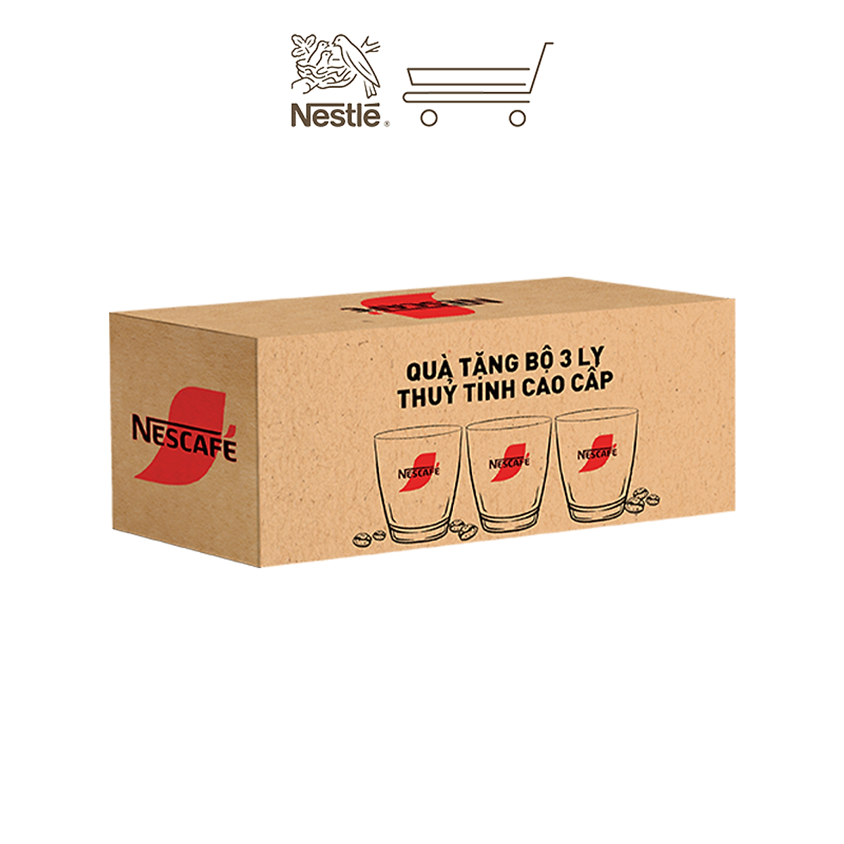 Bộ 3 Cà phê sữa NESCAFÉ Cà Phê Sữa Đá (Hộp 10 gói x 24 g)