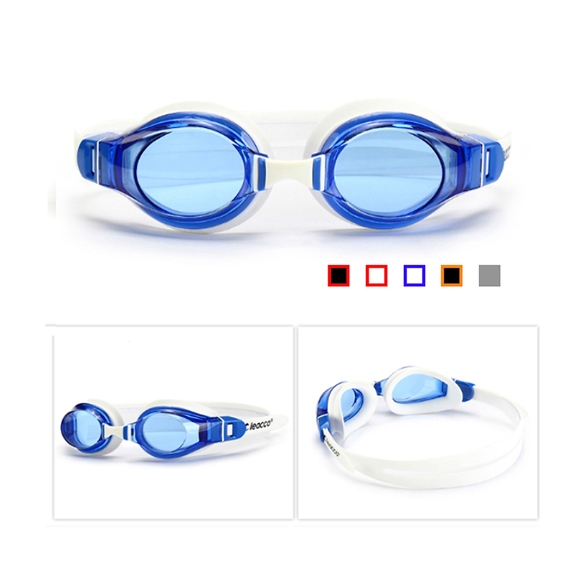 Kính Bơi Chống Tia UV , Chống Sương Mù , Bảo Vệ Mắt Cleacco, Dành Cho Vận Động Viên Chuyên Nghiệp, Màu Sắc Đa Dạng Tặng Kèm Bịt Tai Silicone - Hàng Chính Hãng BORO SPORT