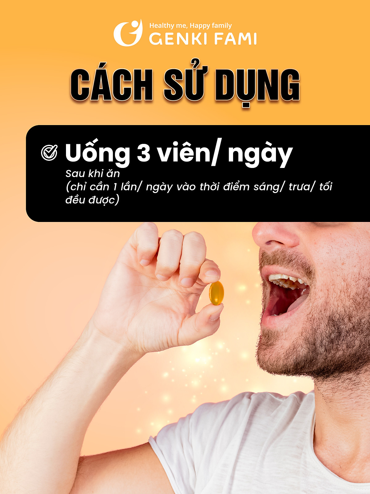 Tăng Cường Sinh Lý Nam Supo Maca Genki Fami Nhật Bản, Chiết Xuất Nhân Sâm, Baba, Hàu Biển - Hộp 90 viên