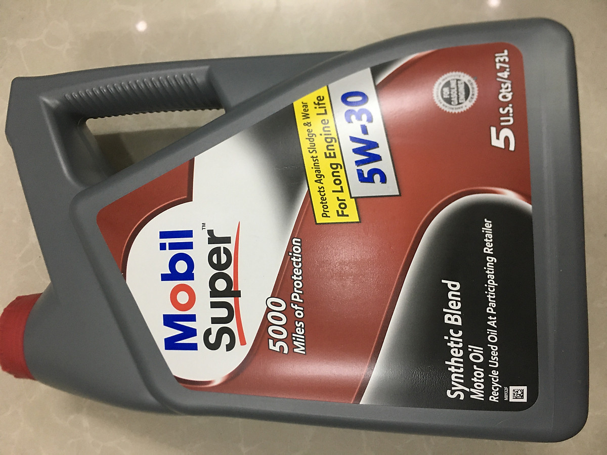 Nhớt Ô Tô Cao Cấp Mobil Super 5000 5W30 SN (5L)