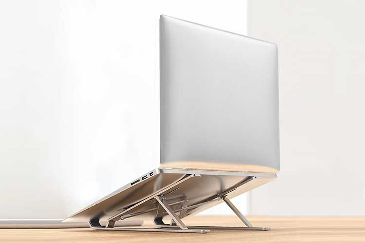 Giá Đỡ Laptop Hợp Kim Nhôm Cao Cấp Có Thể Gấp Gọn - Đế Tản Nhiệt Laptop - Macbook, Máy Tính Xách Tay - 07 Vị Trí Điều Chỉnh Góc Độ - Hàng Chính Hãng - VinBuy