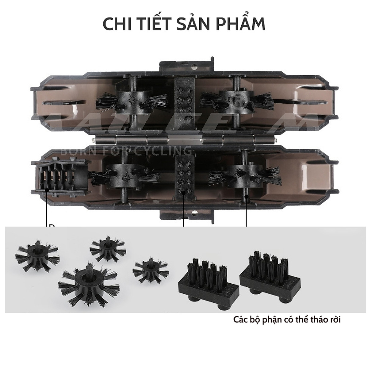 Hộp Chà Vệ Sinh Sên Xích Xe Đạp Chất liệu Nhựa ABS có nam châm hút mạt sắt CSXD-ML Mai Lee