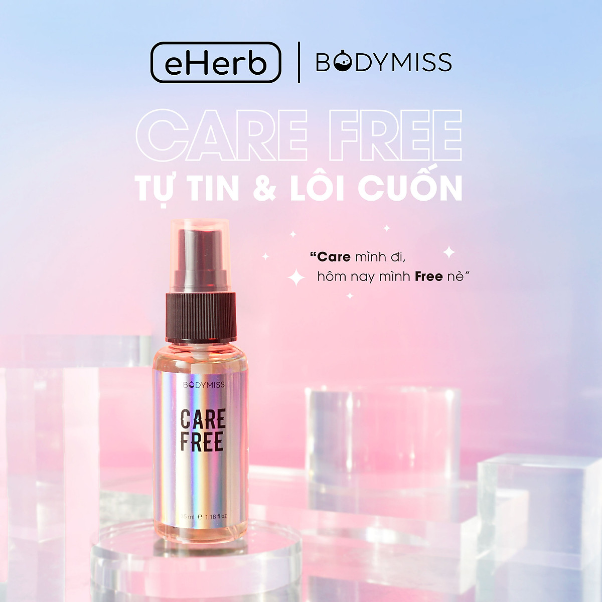 Bodymist unisex - xịt thơm toàn thân lưu hương lâu 6h tự tin đi học đi chơi BODYMISS 30ml (chai)