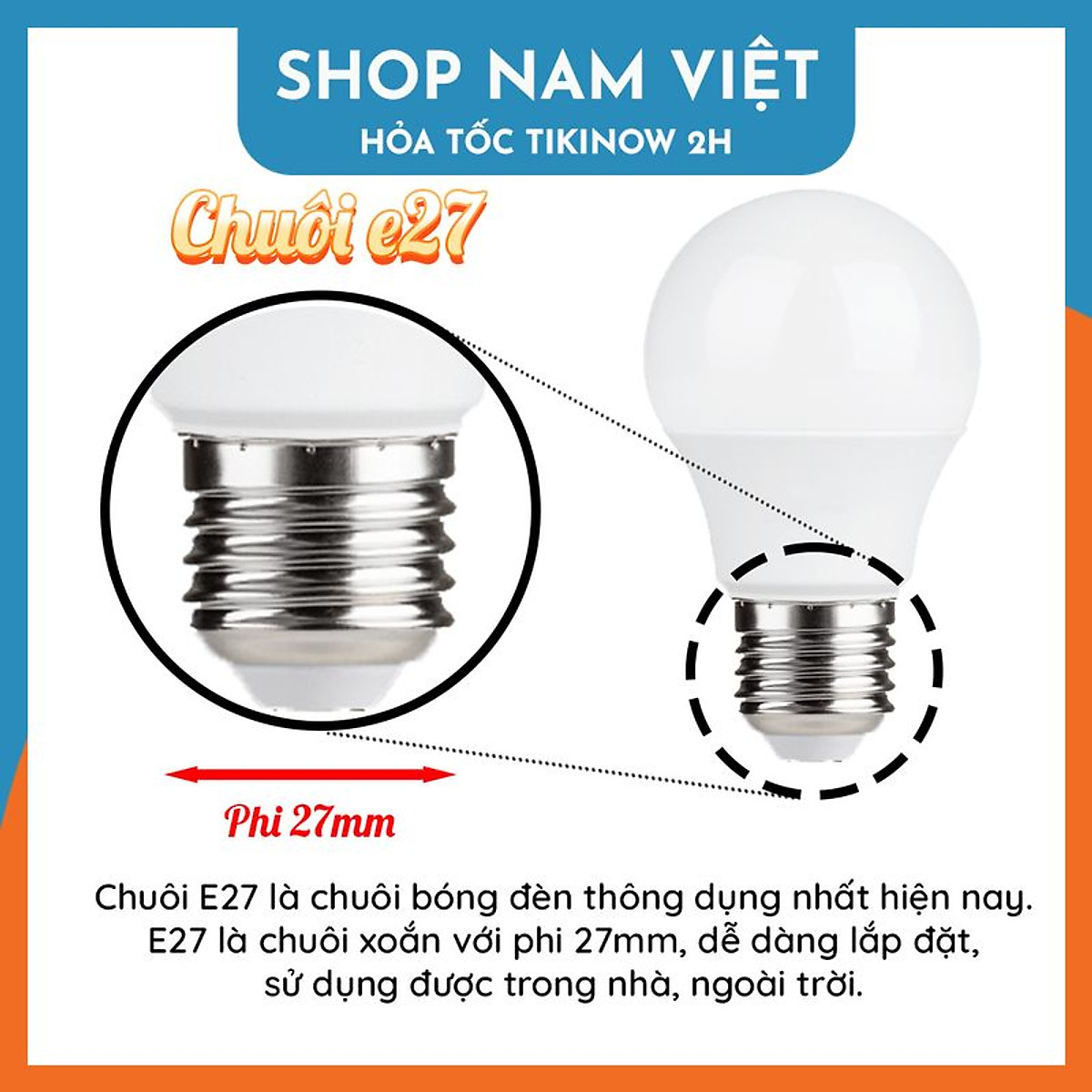 Bóng Đèn Led Bulb, Led Edison Đui E27 Các Loại - Hàng Chính Hãng NAVIVU