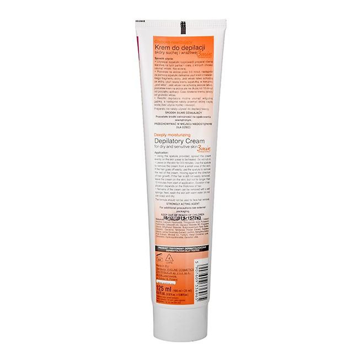 Kem tẩy lông hữu cơ các vùng hương xoài Bio Depil Eveline 125ml