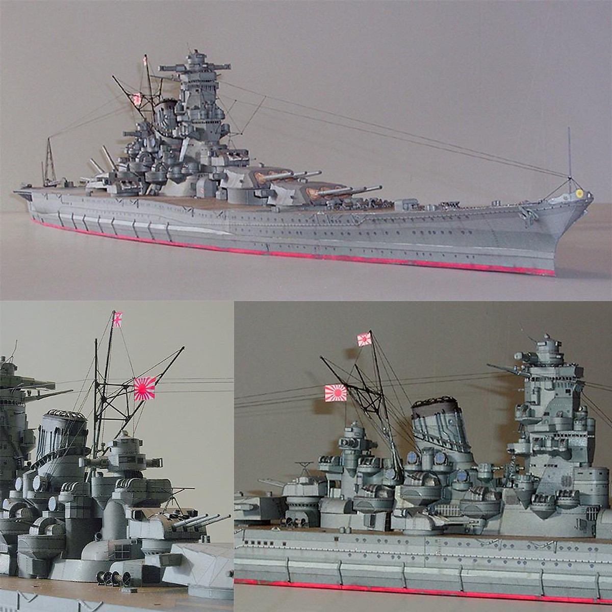 DN IJN Yamato  Kit168 Đồ Chơi Mô Hình Giấy Download Miễn Phí  Free  Papercraft Toy