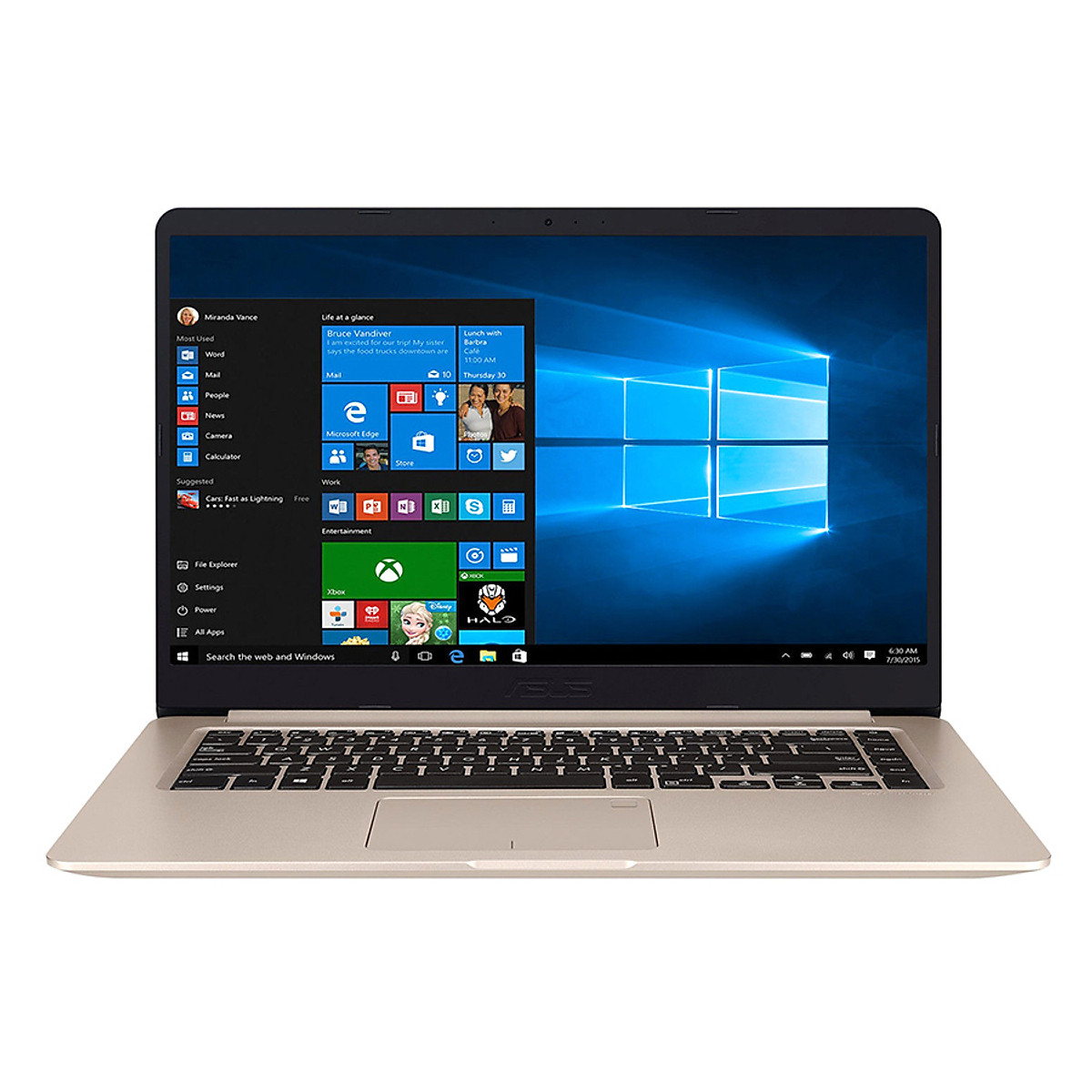 Laptop Asus VivoBook S15 S510UQ-BQ483T Core i7-8550U / Win 10 15.6 inch - Hàng Chính Hãng