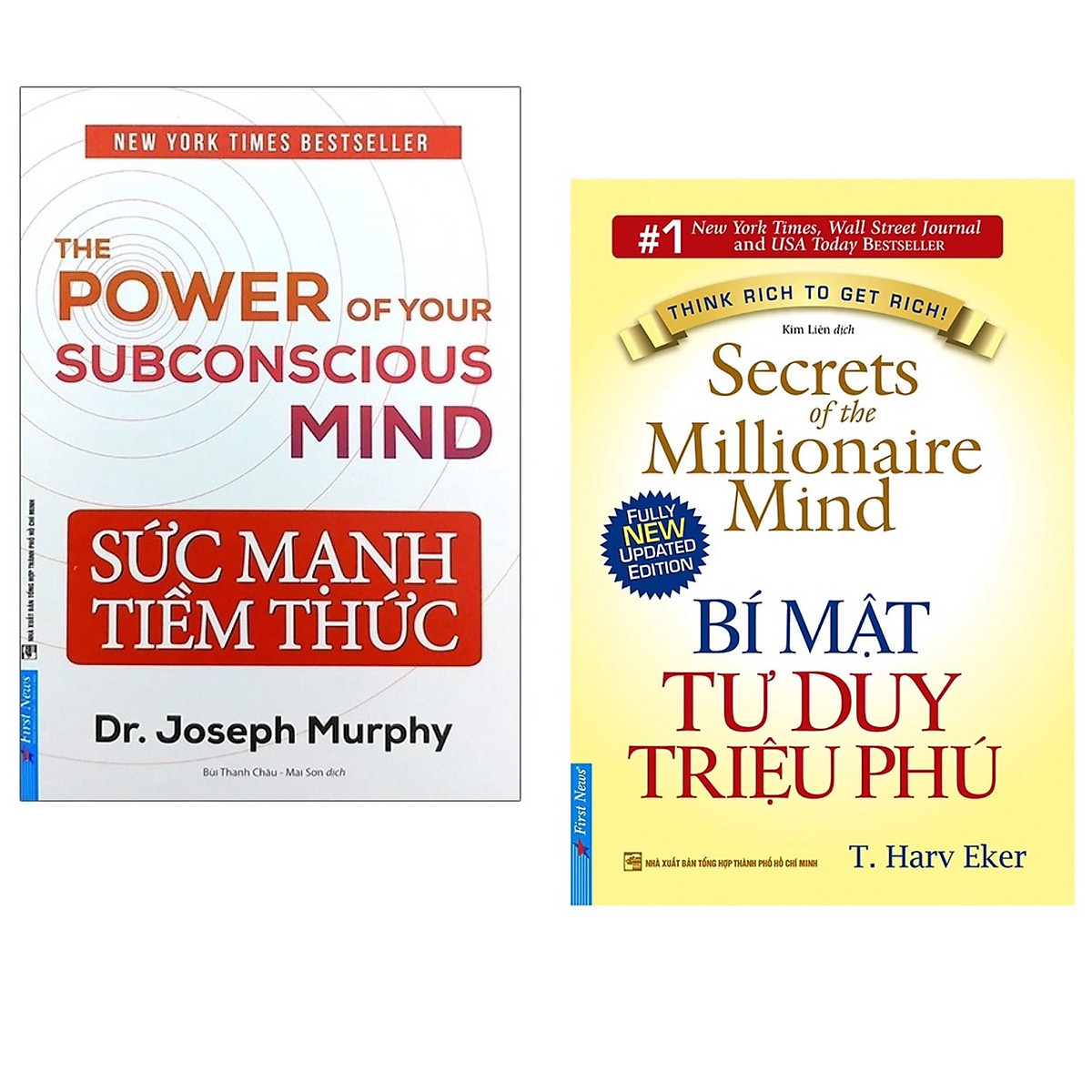 Combo 2 cuốn sách hay : Bí Mật Tư Duy Triệu Phú + Sức Mạnh Tiềm Thức 2021 < sách tư duy/ kĩ năng sống >(Tặng Kèm Bookmark Happy Life) 