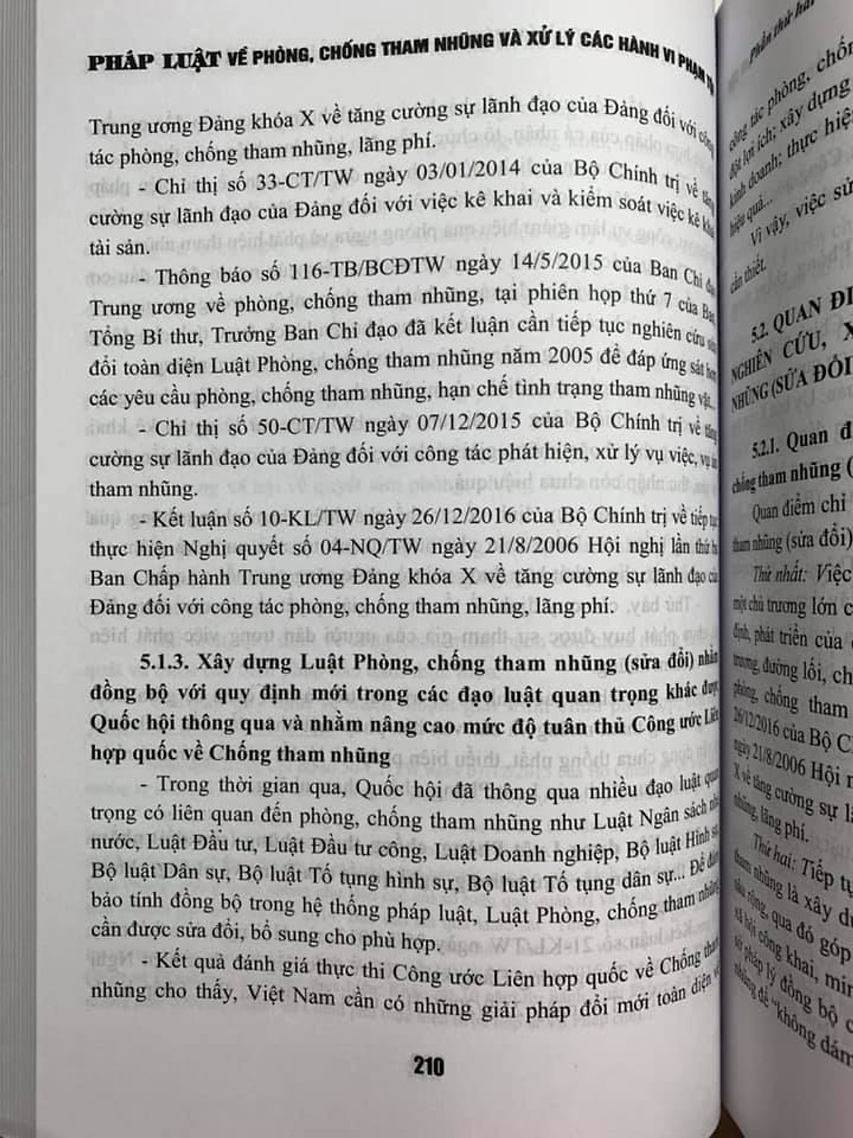 Pháp Luật về phòng, chống tham nhũng và xử lý các hành vi phạm tội