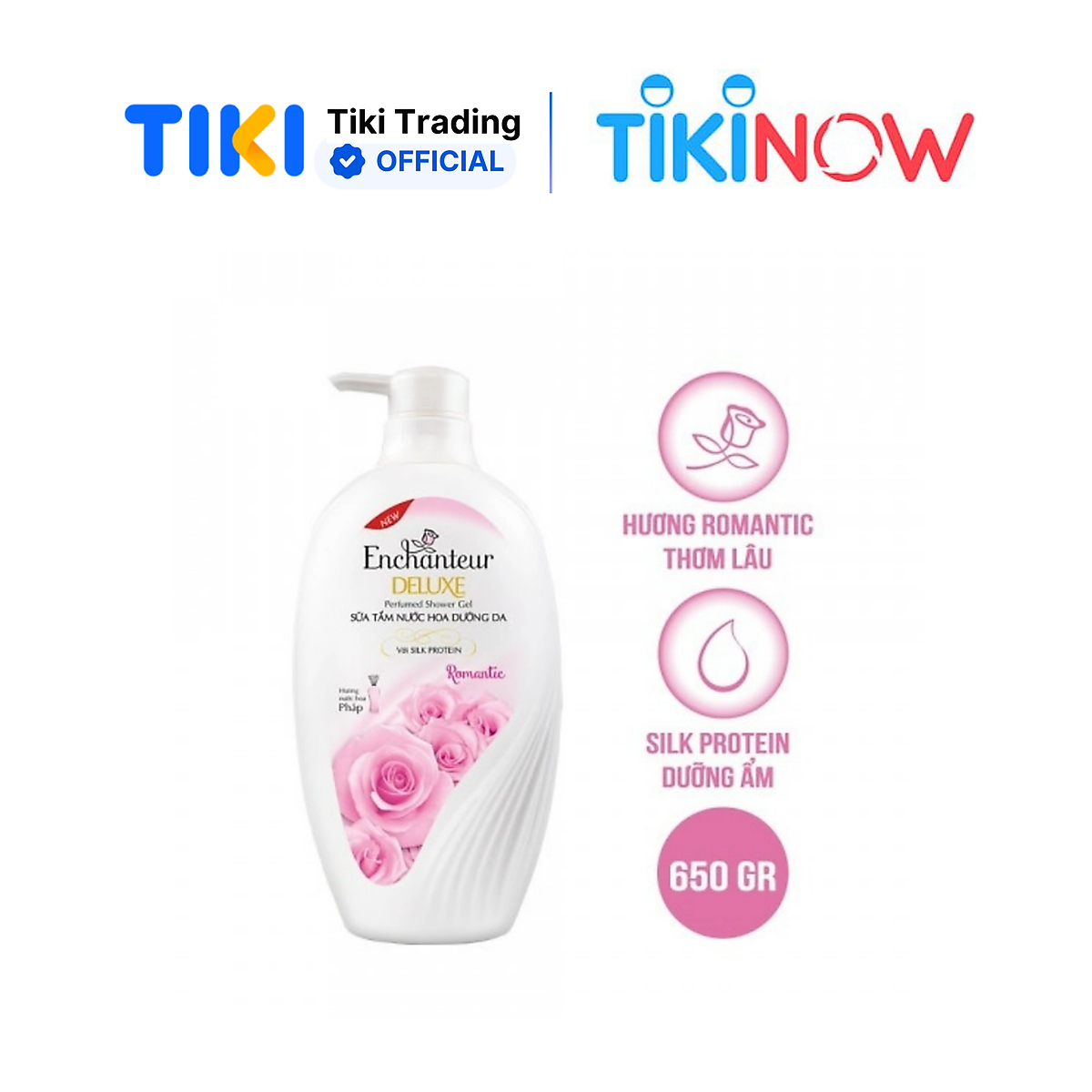 Sữa Tắm Nước Hoa Enchanteur Romantic 650g