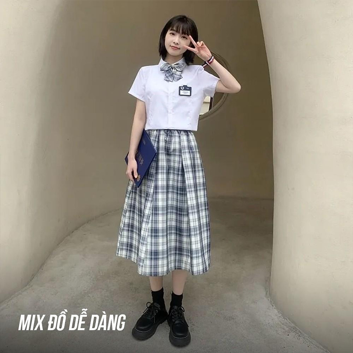 Bộ Trang Phục Mặc Phối Phong Cách Hot Girl Trang Phục Nữ Váy Màu Đen Trang  Phục Chị Kéo Nhảy Nhảy Jazz Phong Cách Cool Ngầu Ngọt Ngào Váy Xếp Ly JK 