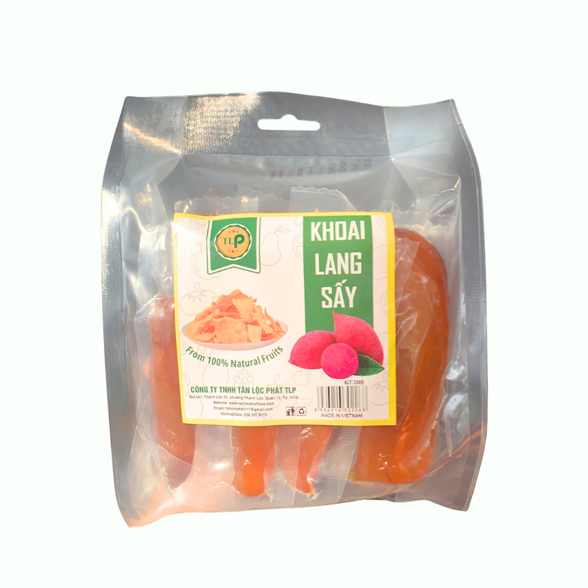 Khoai Lang Sấy Dẻo Nguyên Củ Không Đường Tân Lộc Phát