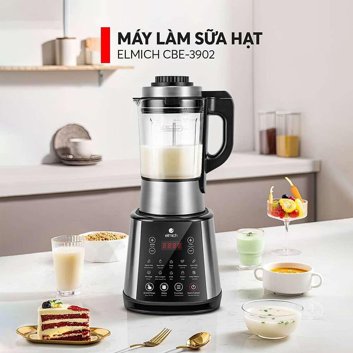 Máy làm sữa hạt Elmich CBE 3902 (Mới) - Hàng Chính Hãng