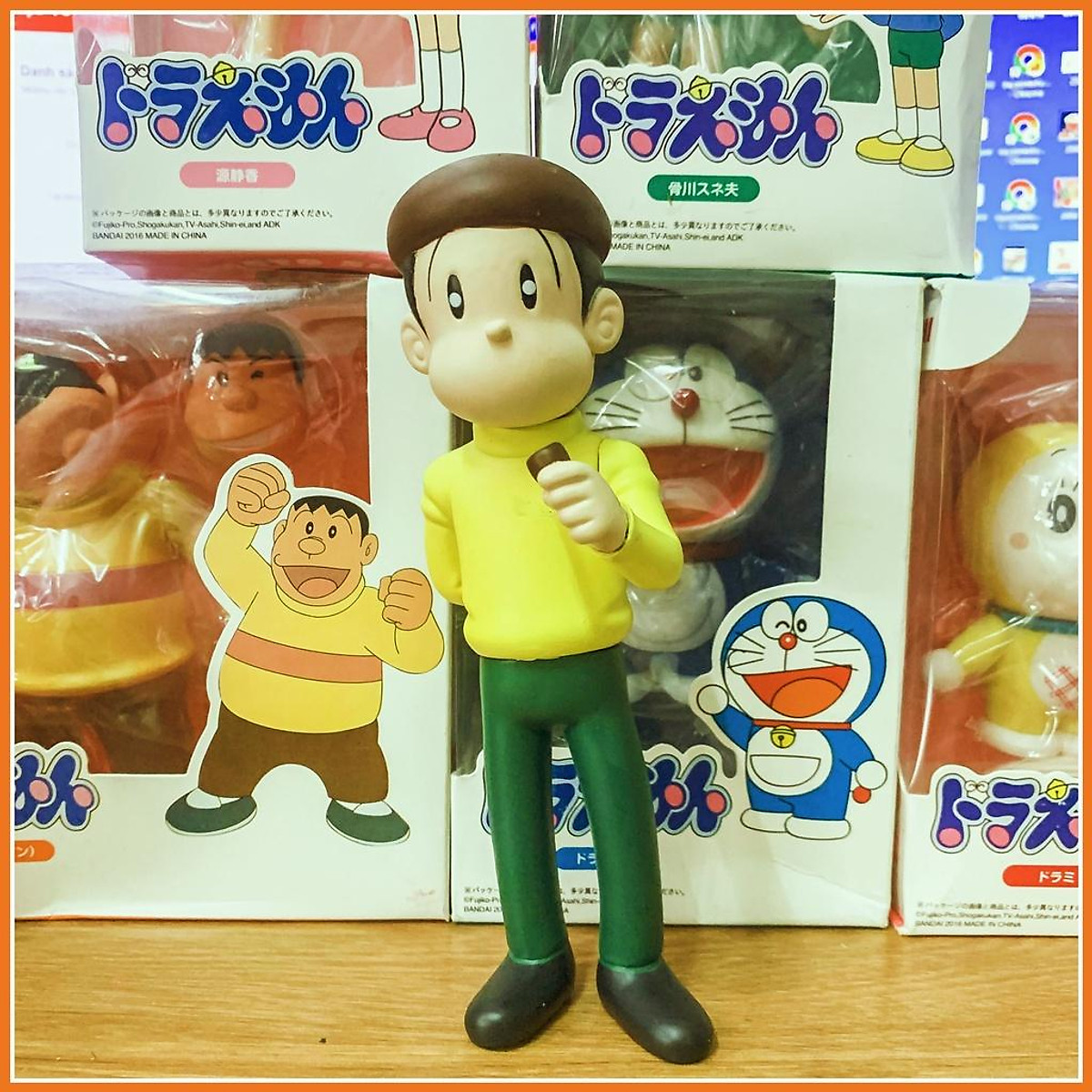 Mô hình Doraemon  Trọn bộ 8 Mô hình Nobita Jaian Suneo Shizuka Doraemon   Nobita Chaien Xeko Xuka Doremon  Cao 57cm  Shopee Việt Nam