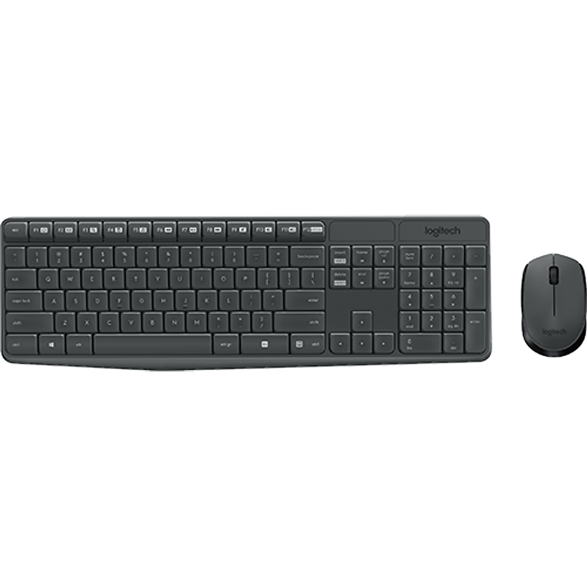 Combo chuột và bàn phím không dây Logitech MK235 - Hàng chính hãng