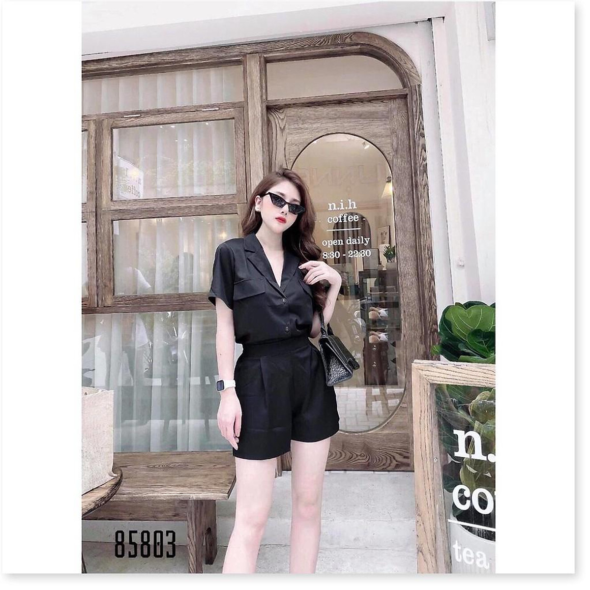 Giảm giá Set vest nữ sọc caro quần ngắn big size có hình thật 100   BeeCost