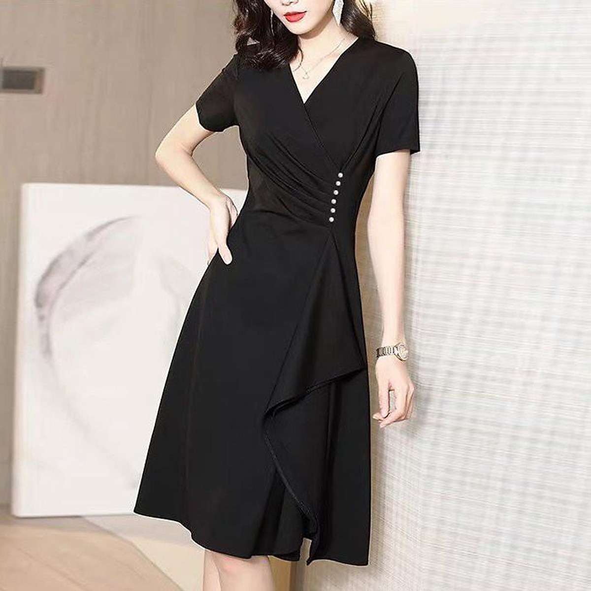 GOTI - ĐẦM XÒE DỰ TIỆC NỮ KIỂU ĐẦM XÒE DỰ TIỆC ĐÍNH HẠT BẸT - ĐẦM DỰ TIỆC CAO CẤP NỮ 3308 3321
