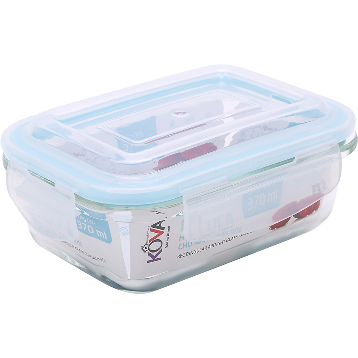 Bộ 2 Hộp Thủy Tinh Chịu Nhiệt KOVA KLOCK KV370 (2 x 370ml) Và Túi Giữ Nhiệt