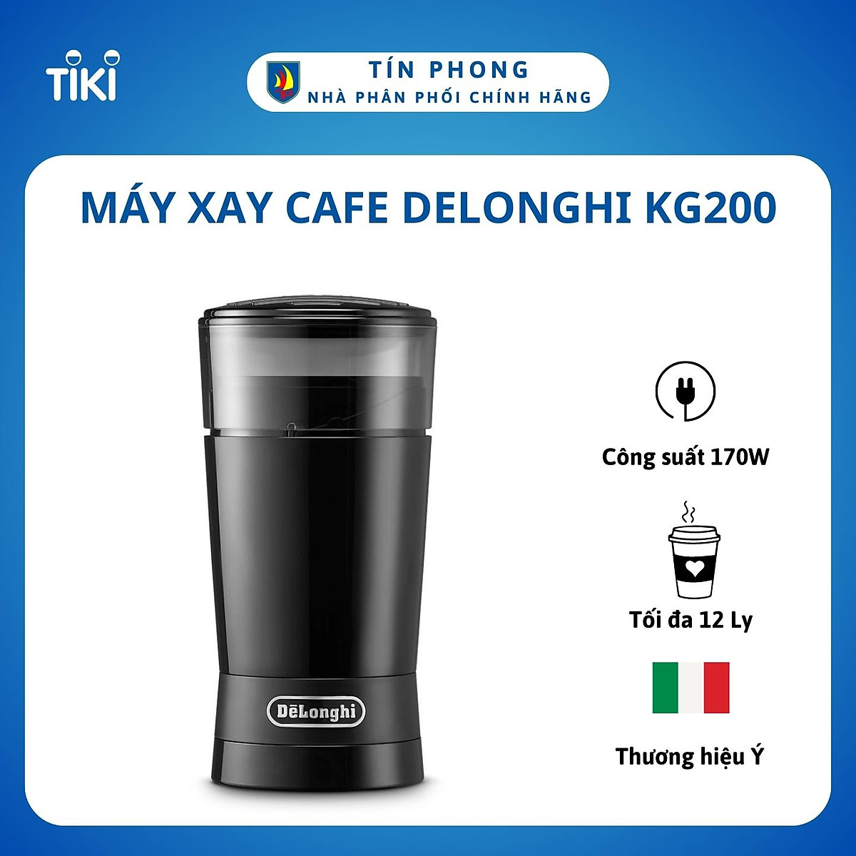 Mua M y xay cafe Delonghi KG200 H ng ch nh h ng t i Gia d ng T n