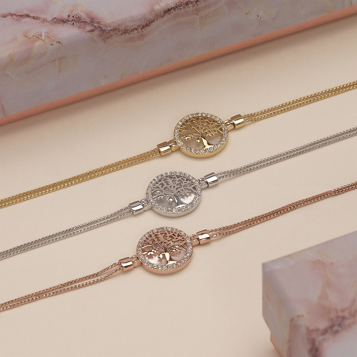 Mua Vòng tay Mestige Rose Gold Maple Tree of Life Bracelet with