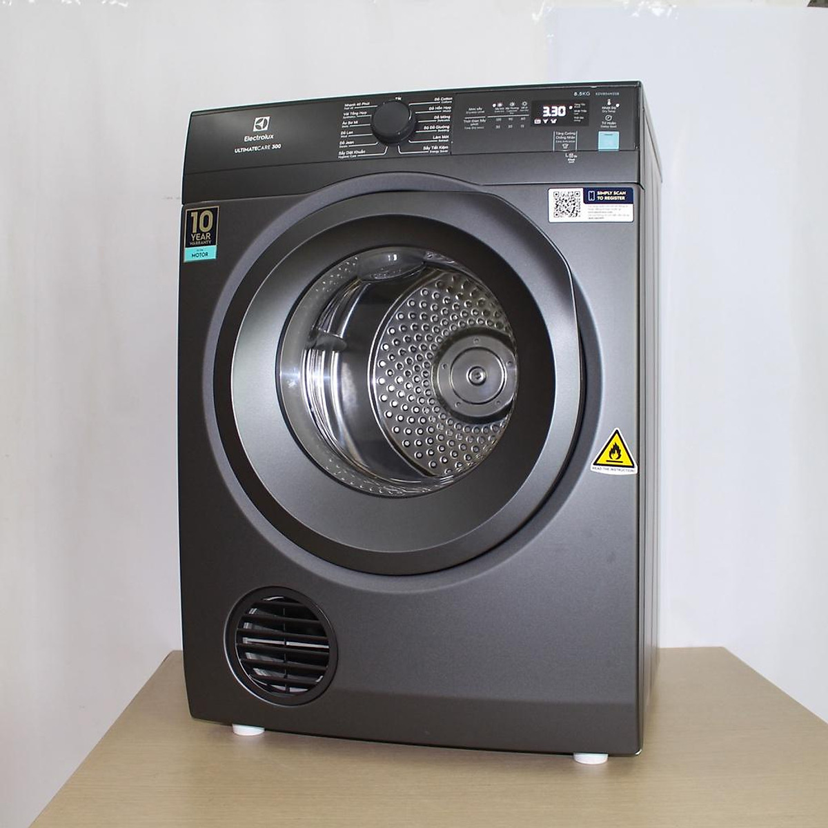 Máy sấy quần áo Electrolux EDV854N3SB ( 8.5kg) - Hàng Chính hãng bảo hành 24 tháng