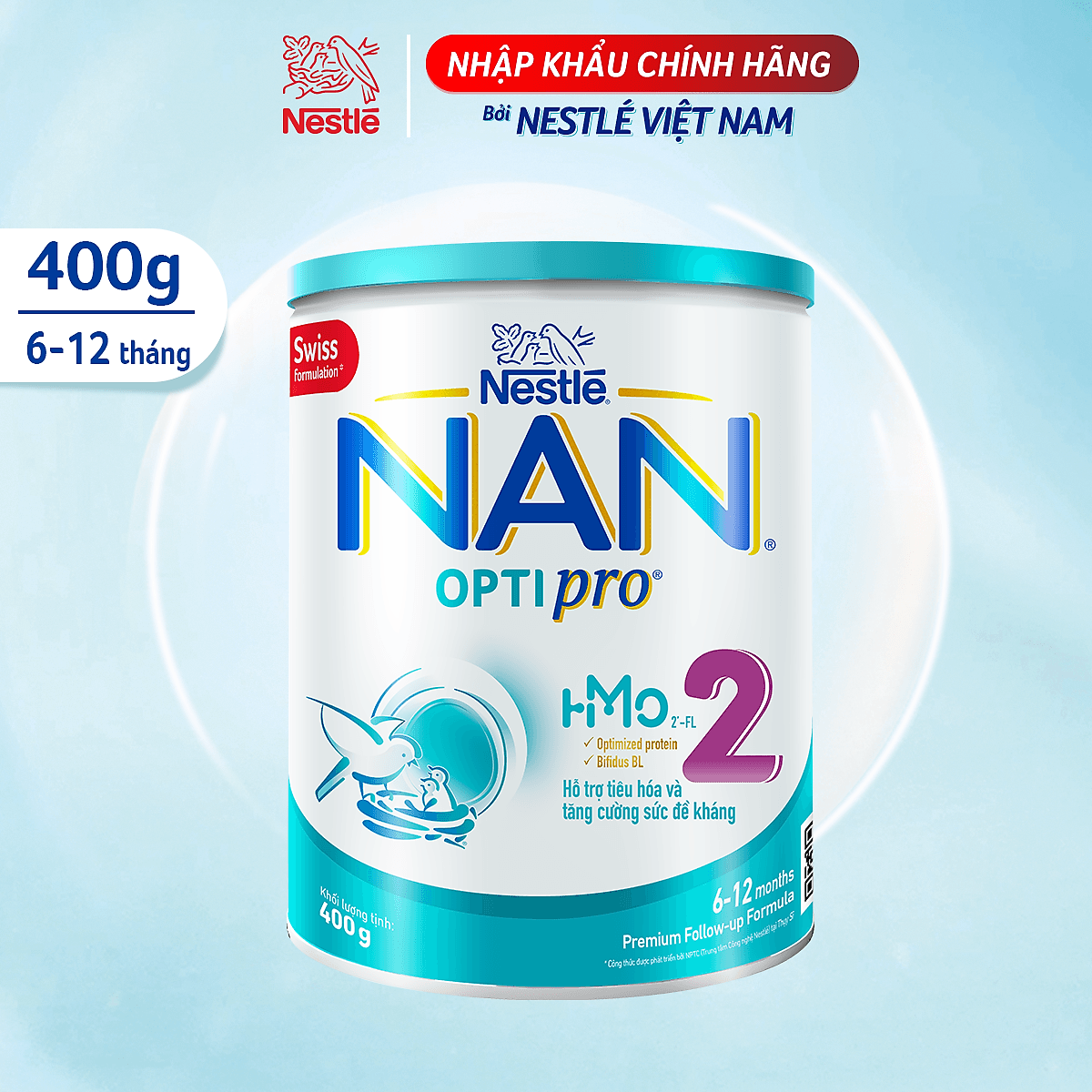 Sữa Bột Nestlé NAN OPTIPRO HM-O 2 400g