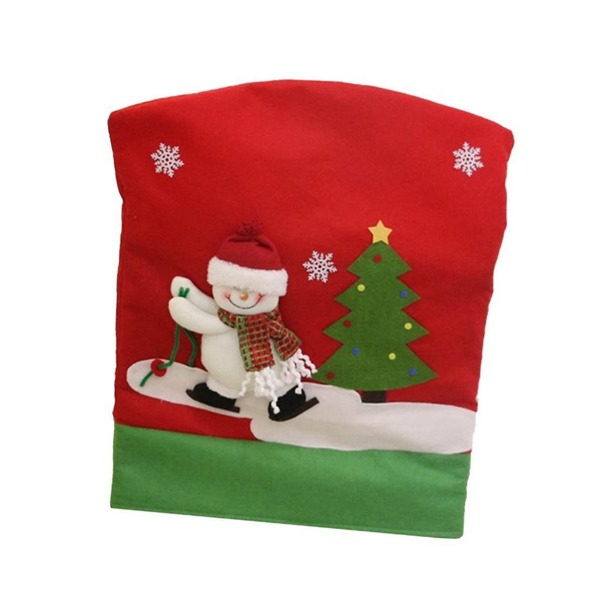 Mua 2 pcs Christmas Cover Party Dinner Seat Back Covers Snowman | Tiki