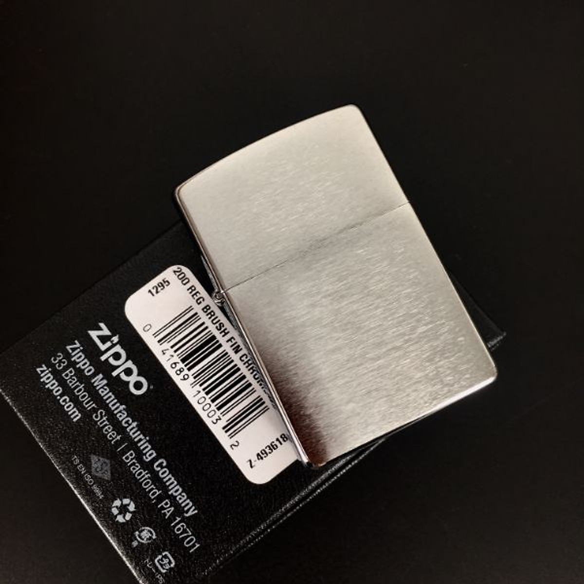 VỎ ZIPPO BRUSHED CHROME CHÍNH HÃNG - KHÔNG KÈM RUỘT