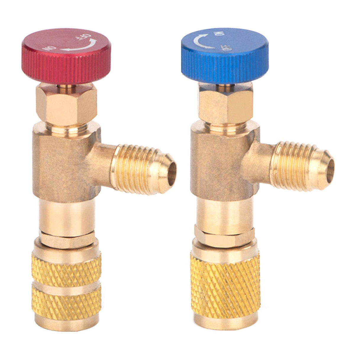 R12 R410 Refrigerant Charging Valve, Air Conditioning Refrigerant Liquid Safety Valve Copper