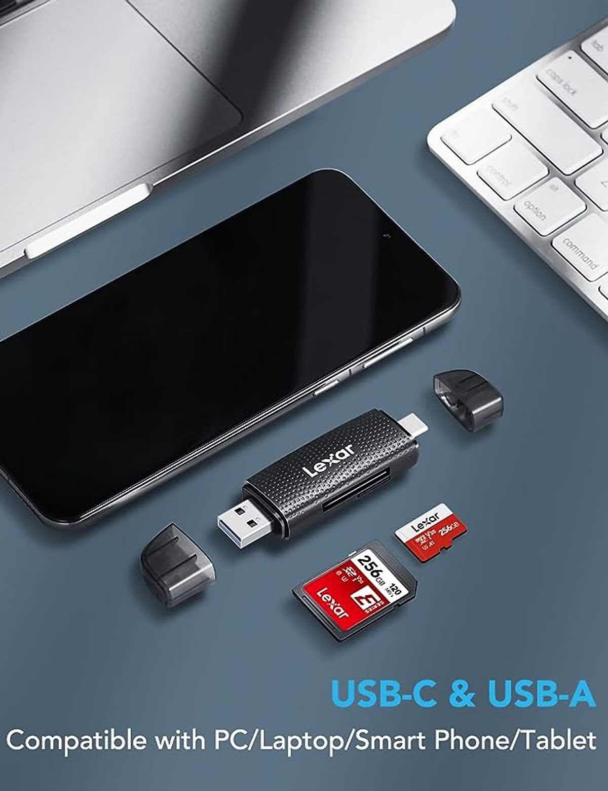 Lexar Flashdrive Rw310 Đầu đọc thẻ nhớ Lexar RW310 Dual-Slot SD / MicroSD USB 3.2 Type-C và ...