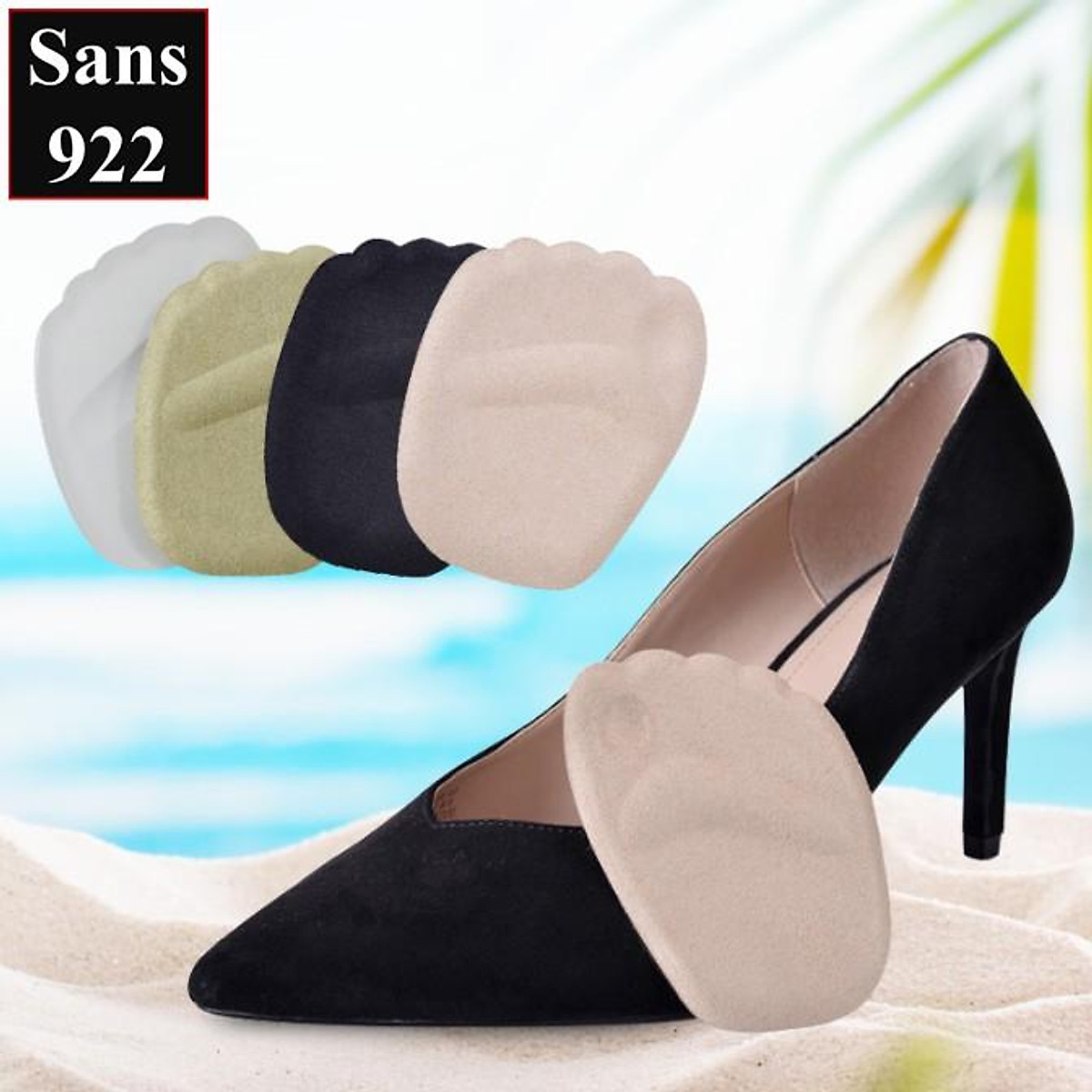 Cặp Miếng Lót Mũi Giày Êm Chân 4D Sans922