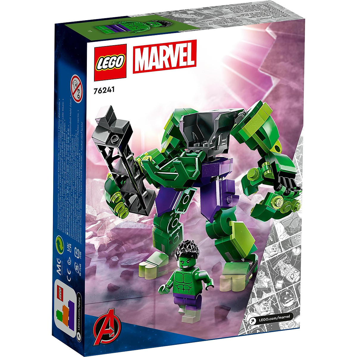 LEGO Superheores 76241 Chiến Giáp Hulk (138 Chi Tiết)