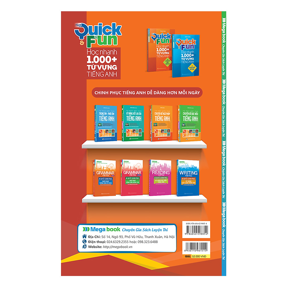 Combo Quick And Fun Học Nhanh 1000+ Từ Vựng Tiếng Anh Cho Luyện Thi THPT Quốc Gia (2 Tập)