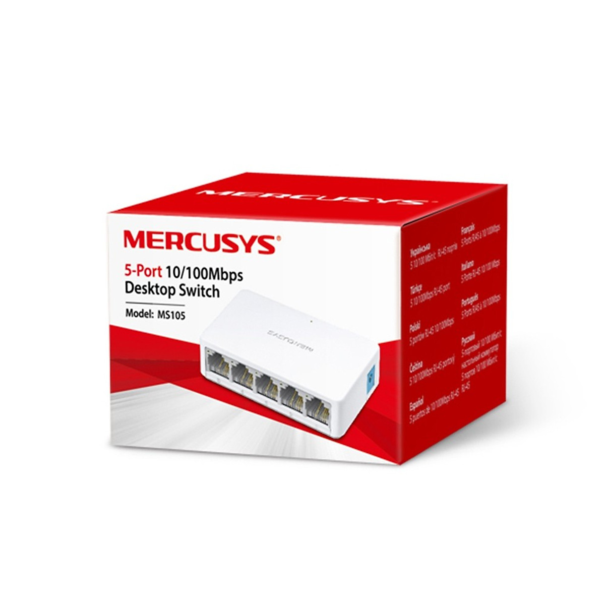 Bộ Chia Tín Hiệu 5 Cổng Mercusys MS105 (10/100Mbps) - Hàng Chính Hãng