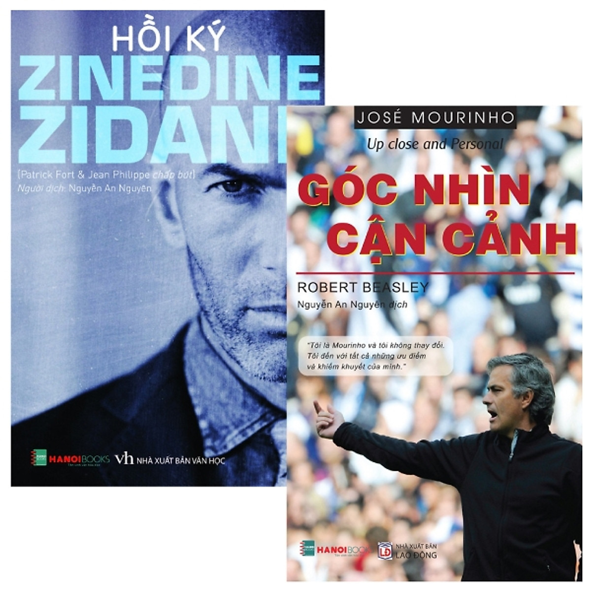 Combo Hồi kí Zinedine Zidane + Jose Mourinho - Góc nhìn cận cảnh (Bộ 2 Cuốn)