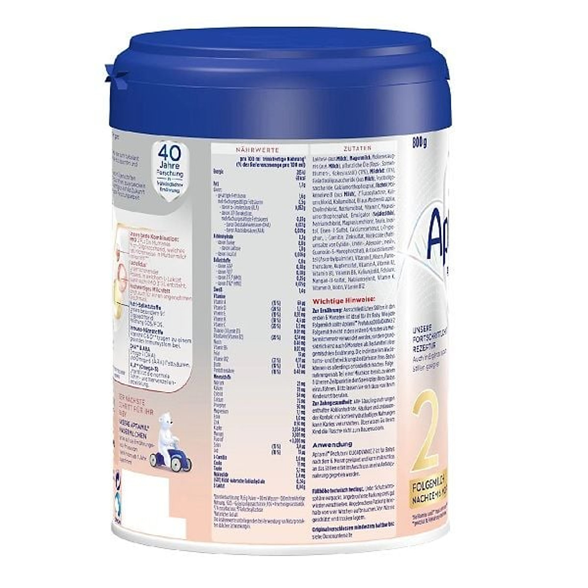 Sản phẩm dinh dưỡng công thức Aptamil Profutura Duobiotik 2 (Dành cho trẻ từ 6 - 36 tháng tuổi) 800g