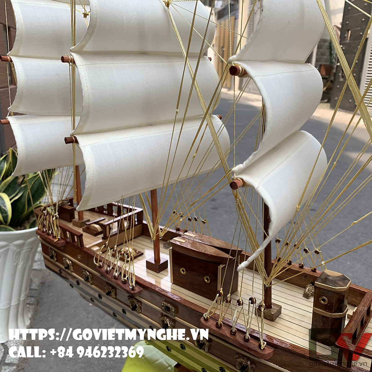 Tàu chiến mô hình Uss Constitution