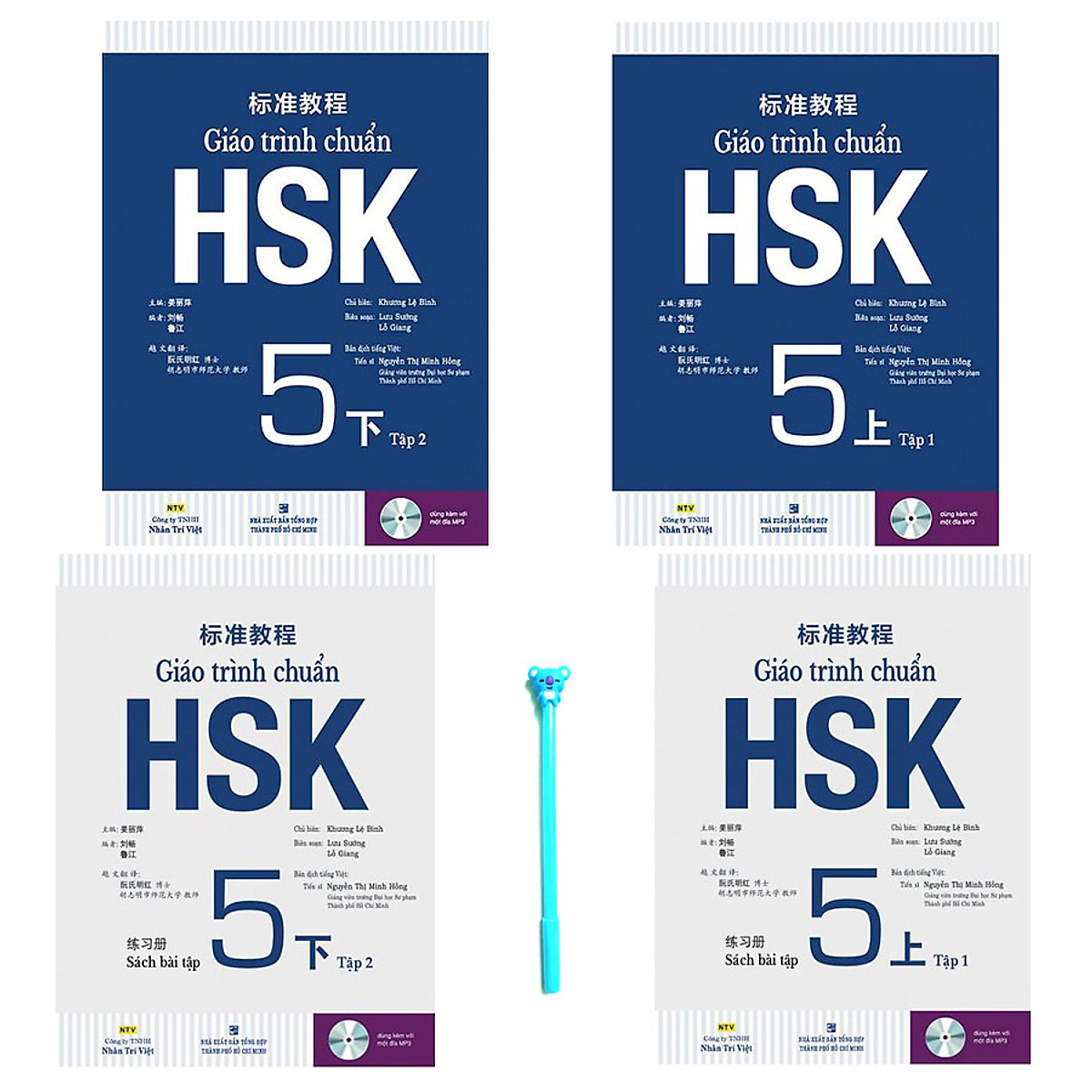 Combo Giáo Trình Chuẩn HSK 5 Bài Học và Giáo Trình Chuẩn HSK 5 Bài Tập ( Tặng Kèm Viết )