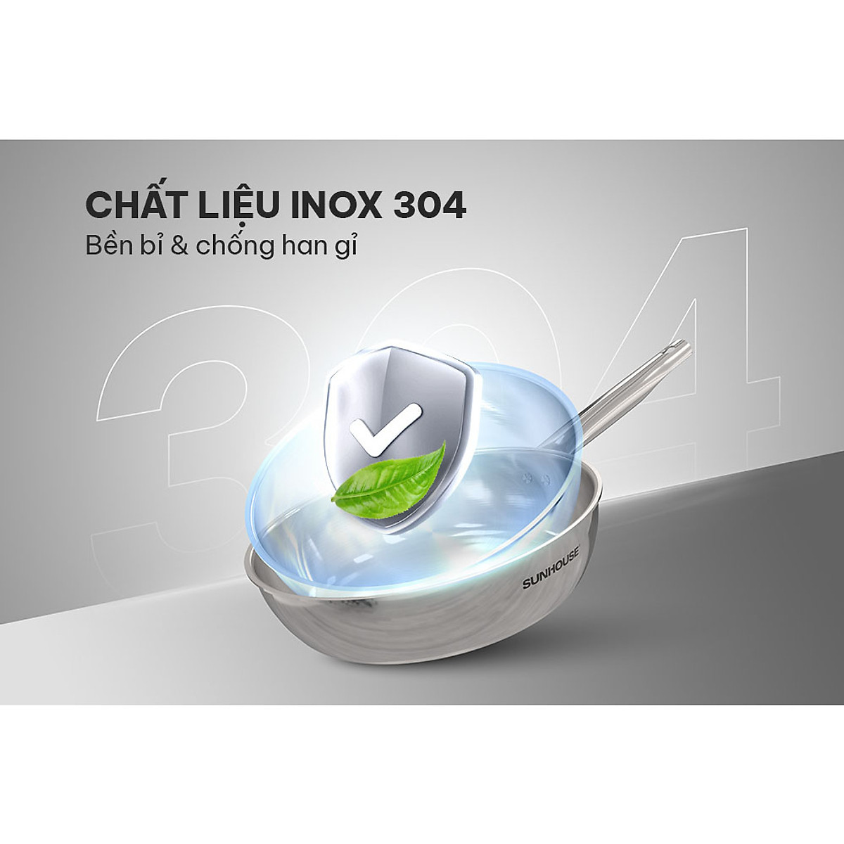 Chảo Inox đa lớp Sunhouse INM6