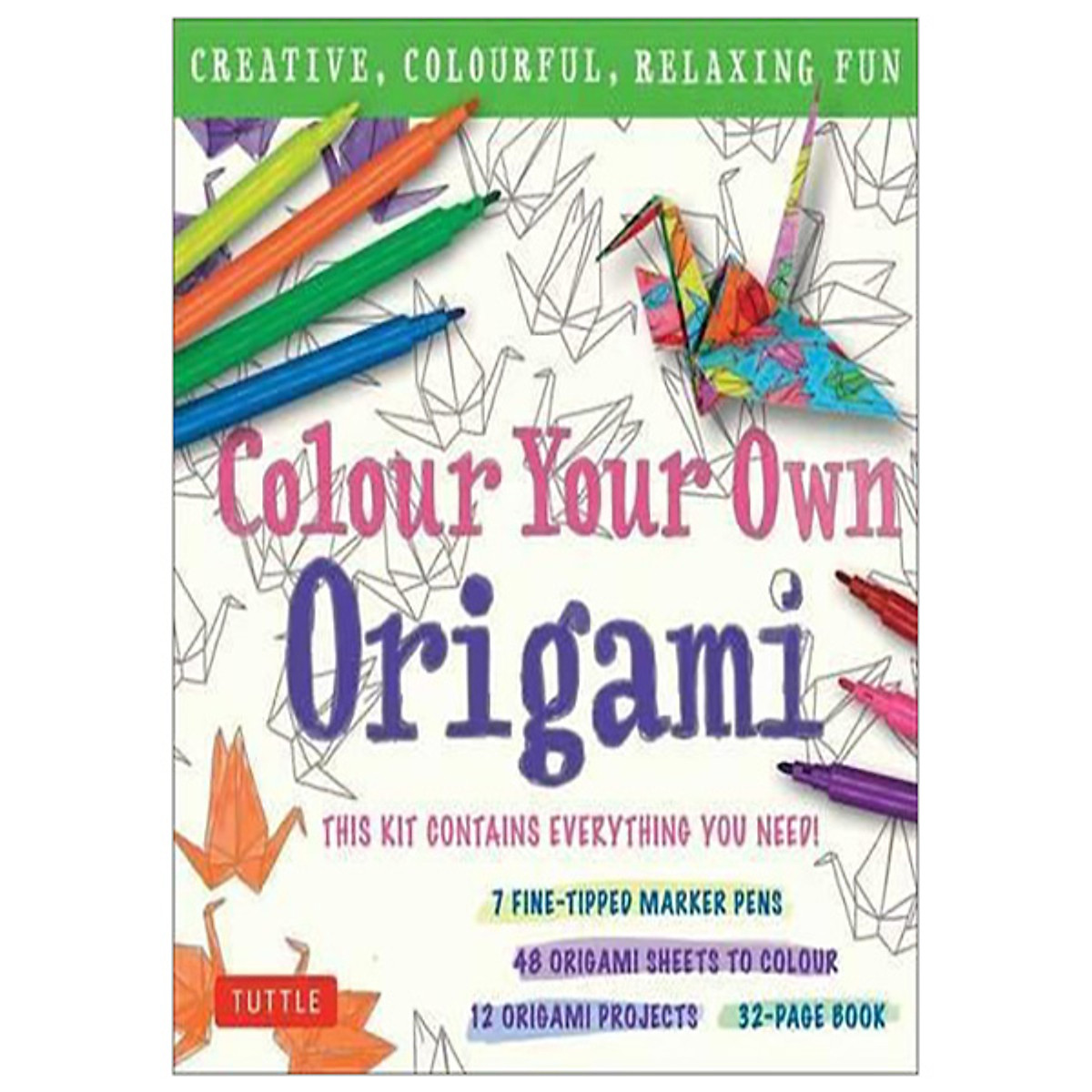 Color your own origami kit