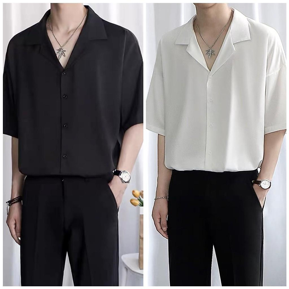 áo sơ mi cổ vest giá tốt Tháng 5 2023  Mua ngay  Shopee Việt Nam