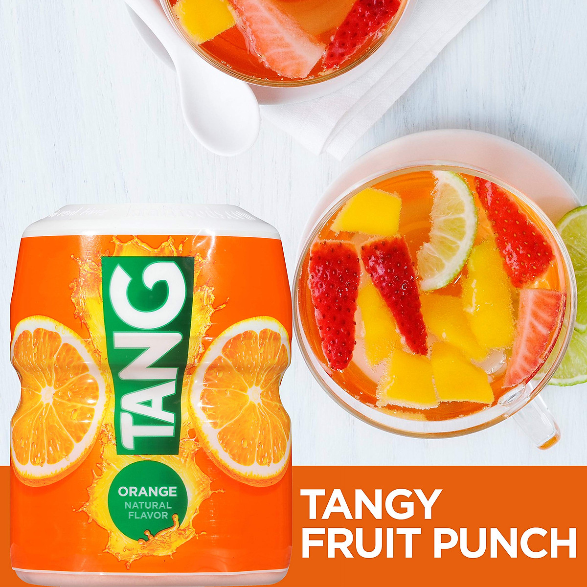 Bột pha nước Cam Tang Orange Naranja Mỹ - Bổ sung vitamin c, canxi - tăng sức đề kháng, sản xuất collagen, nhanh lành, chống oxy hóa - QuaTangMe Extaste