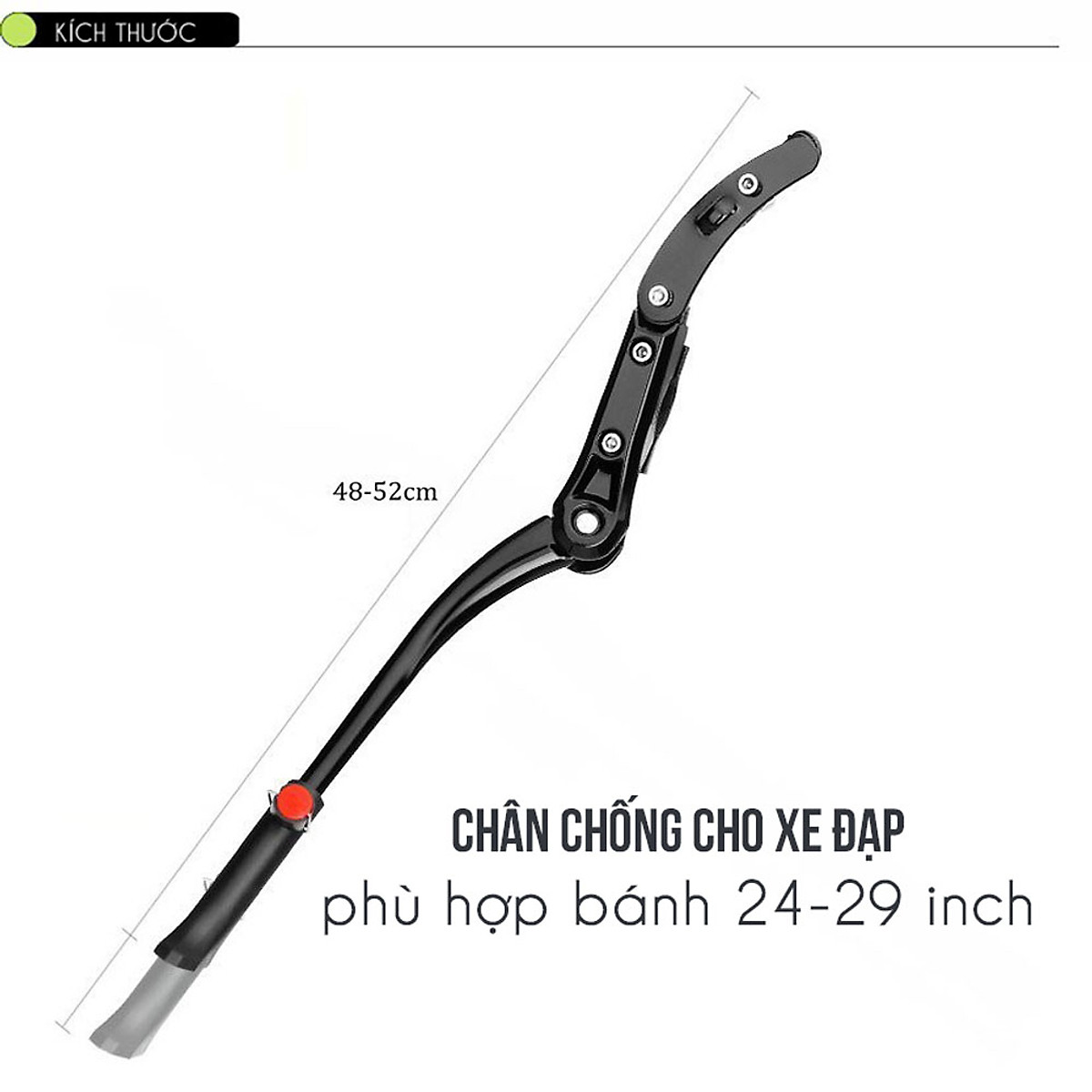 Chân Chống Xe Đạp Có Điều Chỉnh 24-29 inch Hợp Kim Nhôm Gắn Giữa Dễ Dàng Lắp Đặt Cho Xe Đạp Địa Hình, MTB MaiLee