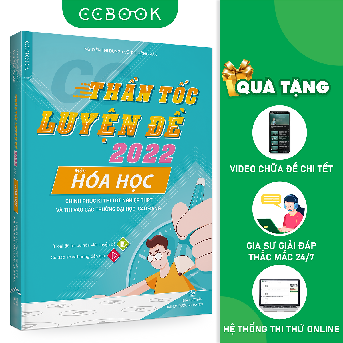 Sách - CC thần tốc luyện đề 2022 môn Hóa học - Ôn thi tốt nghiệp THPT - Luyện thi đại học - Chính hãng CCbook