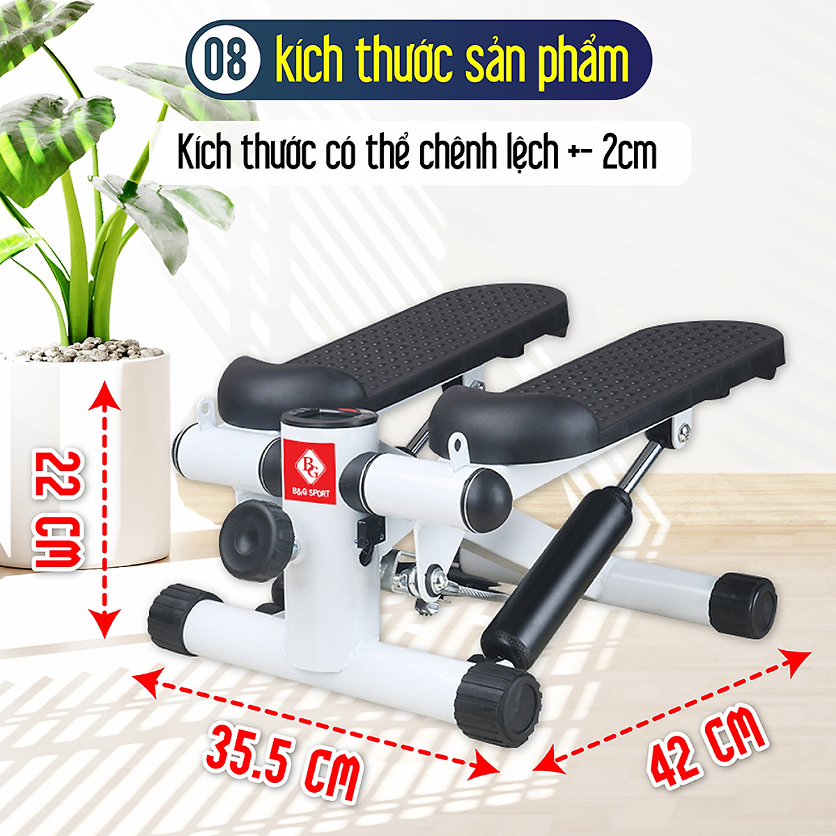 BG Máy chạy bộ SIDE STEPPER Hàng hot Máy Chạy Bộ Tại Chỗ máy tập cầm tay máy tập chạy bộ (hàng nhập khẩu)