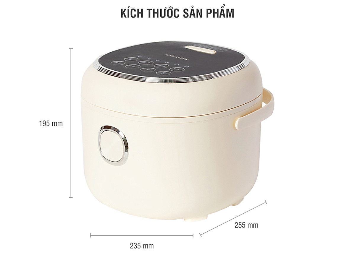 Nồi Cơm Điện Lock&Lock EJR716IVY 0.8L - Hàng Chính Hãng